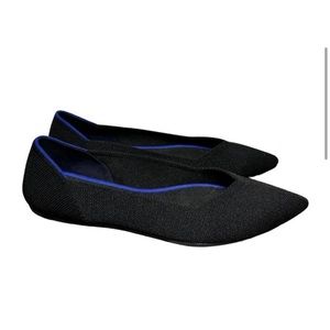 Rothy’s The Point Flat Shoes Ballet Pointed Toe Comfort Slip On Black 9.5